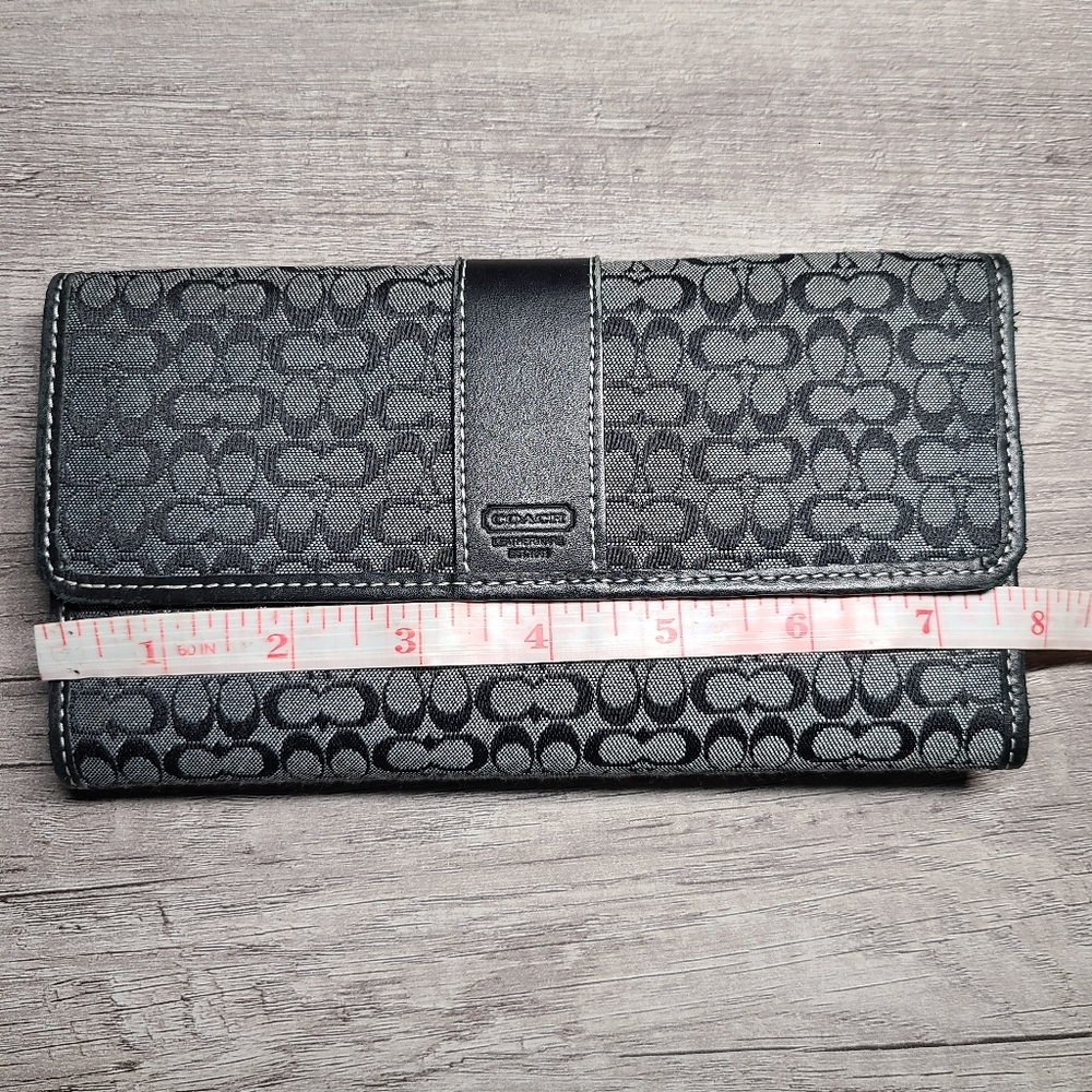 Coach Signature Jacquard fabric vintage wallet, never used